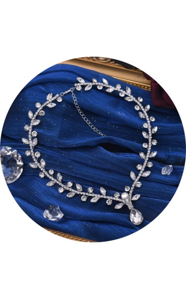 Elegant/Beautiful Alloy With Round Rhinestone Necklaces