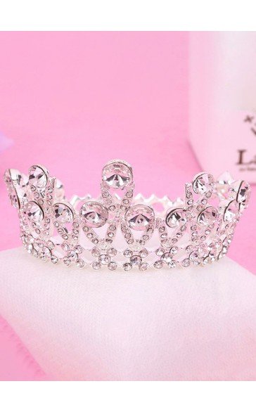 Flower Girl Alloy/Rhinestones Tiaras With Rhinestones