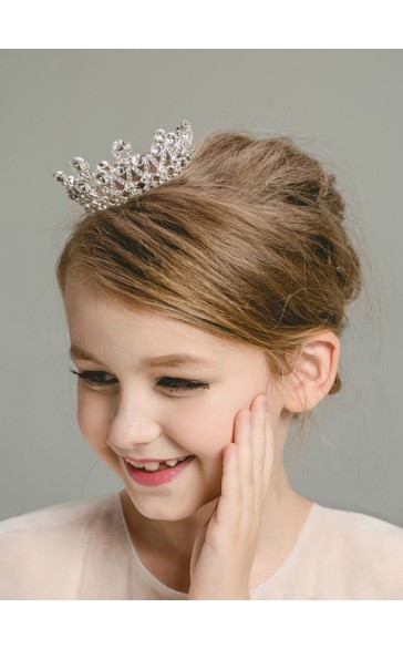 Flower Girl Alloy/Rhinestones Tiaras With Rhinestones