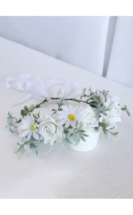 Flower Girl Artificial Flower Tiaras With Flower