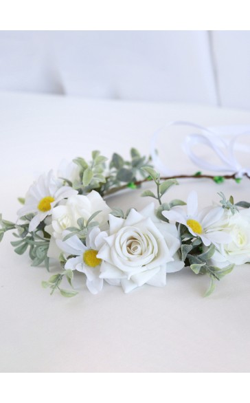 Flower Girl Artificial Flower Tiaras With Flower