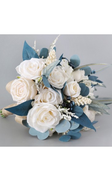 Cascade Silk Flower Bridal Bouquets -