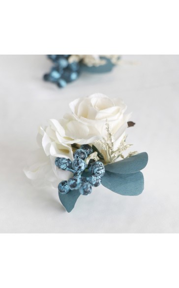 Free-Form Silk Flower Wrist Corsage -