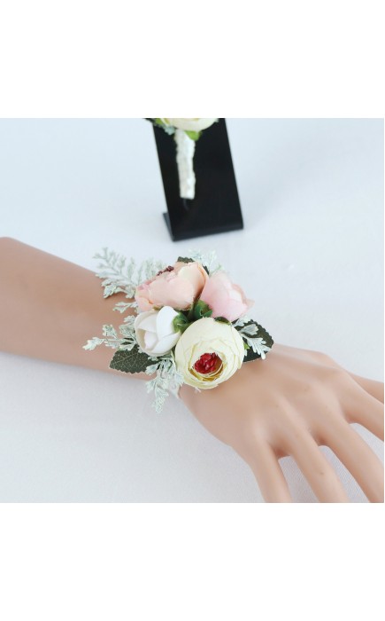 Silk Flower Wrist Corsage -