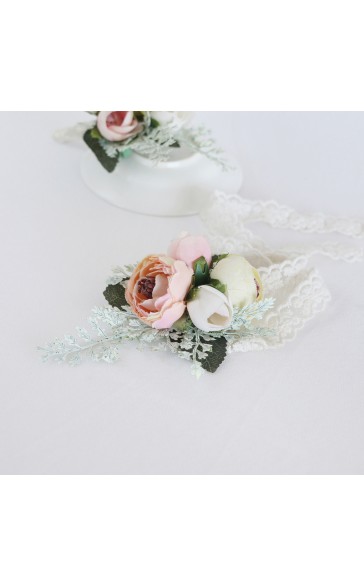 Silk Flower Wrist Corsage -