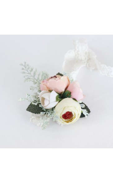 Silk Flower Wrist Corsage -