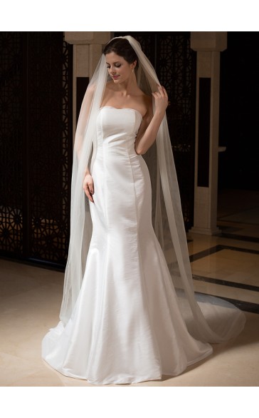 Two-tier Cut Edge Cathedral Bridal Veils