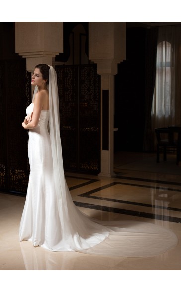 Two-tier Cut Edge Cathedral Bridal Veils