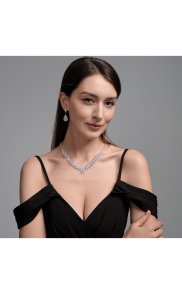 Gorgeous Alloy With Irregular Rhinestone Jewelry Sets