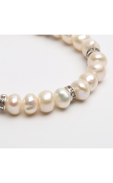 Personalized Child's Personalized Pearl&Imitation pearl With Round Pearl Bracelets