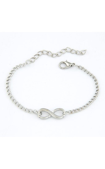 Ladies' Fashionable Alloy With Irregular Rhinestone Bracelets