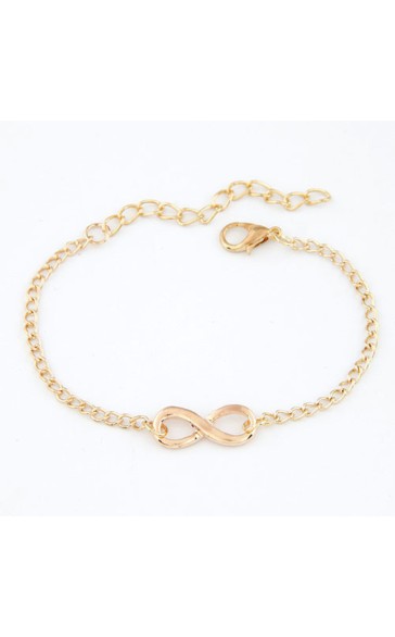 Ladies' Fashionable Alloy With Irregular Rhinestone Bracelets