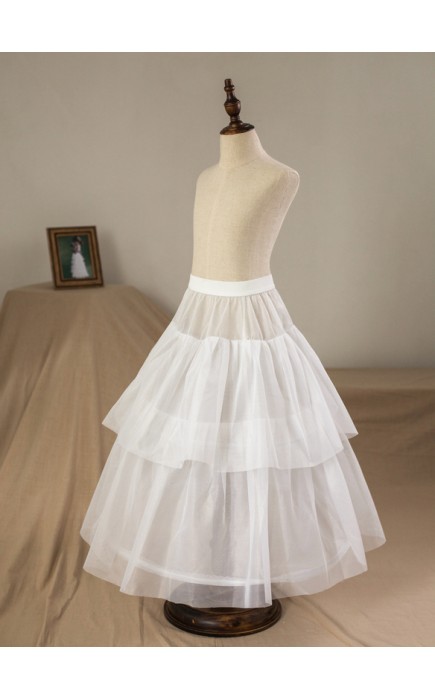 Flower Girl Tulle/Nylon Full Gown Slip