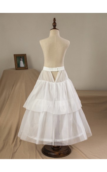 Flower Girl Tulle/Nylon Full Gown Slip