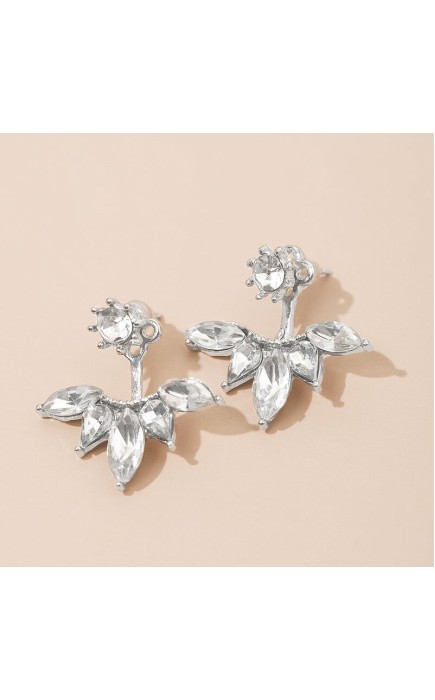 Ladies' Lovely Alloy With Irregular Rhinestone Earrings