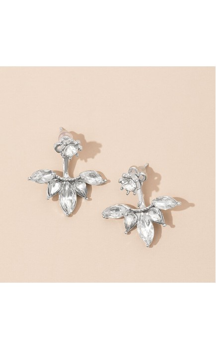 Ladies' Lovely Alloy With Irregular Rhinestone Earrings