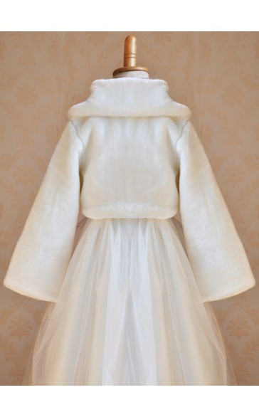 Flower Girl Faux Fur Wraps