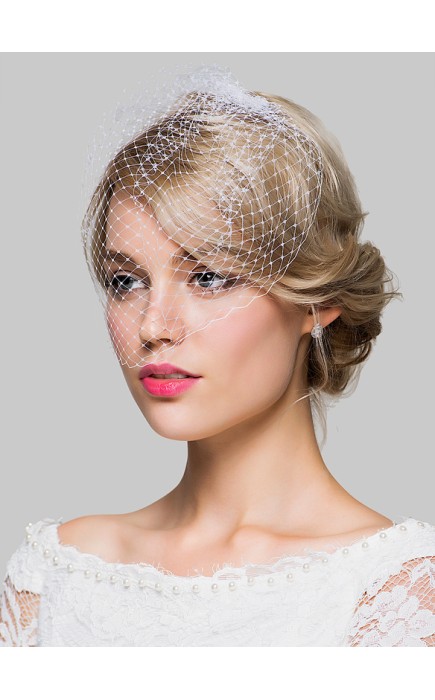 One-tier Birdcage Veils