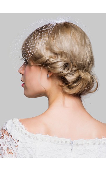 One-tier Birdcage Veils