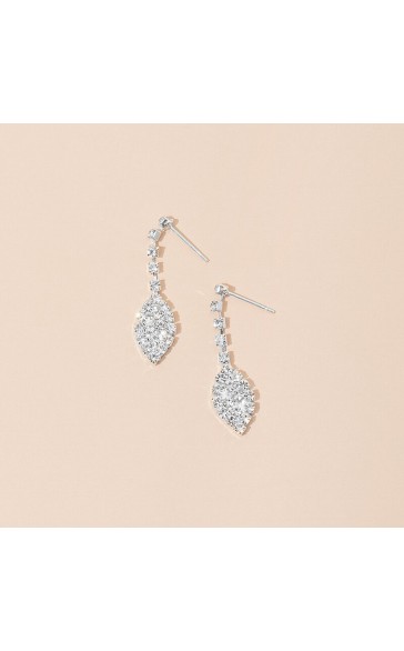 Ladies' Fashionable Alloy With Irregular Cubic Zirconia Jewelry Sets