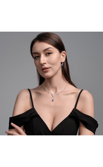 Ladies' Gorgeous Alloy With Irregular Cubic Zirconia Jewelry Sets