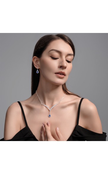 Ladies' Gorgeous Alloy With Irregular Cubic Zirconia Jewelry Sets