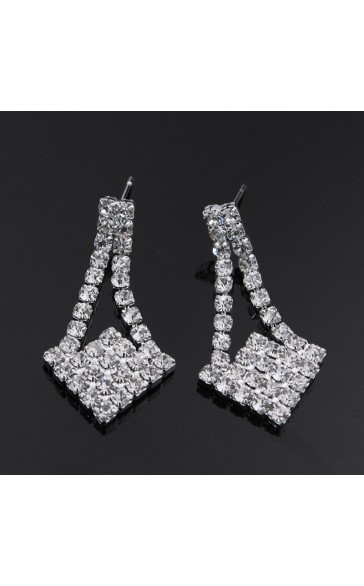 Ladies' Elegant Alloy With Irregular Cubic Zirconia Jewelry Sets