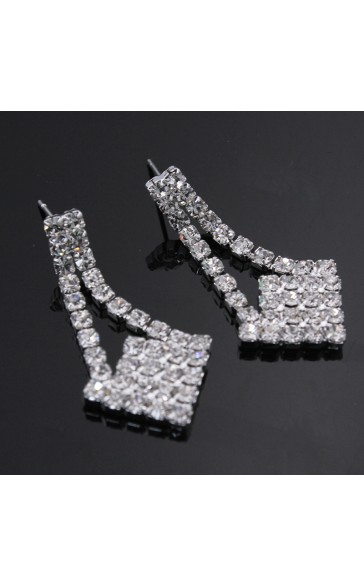 Ladies' Elegant Alloy With Irregular Cubic Zirconia Jewelry Sets